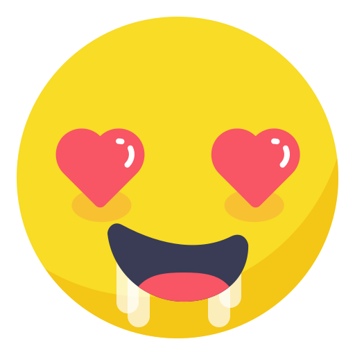 Face, heart, horny, in love, love, smile, smiley icon